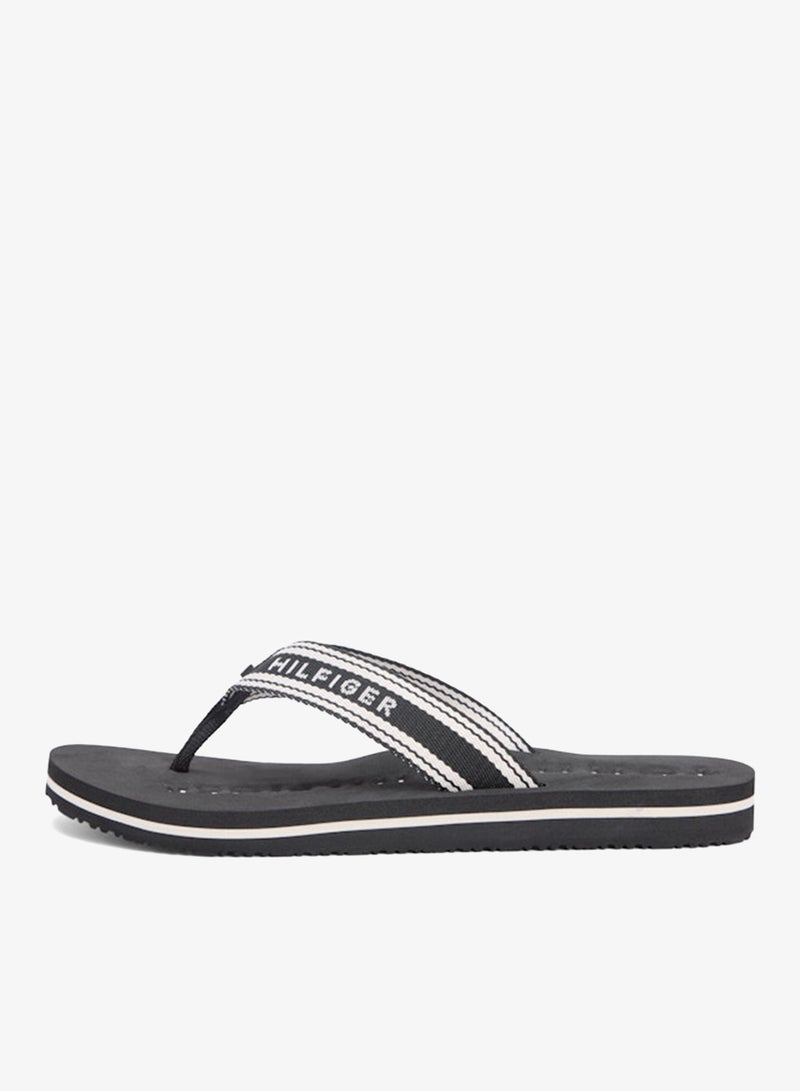 TOMMY HILFIGER Webbing Strap Signature Flip-Flops - Image 2